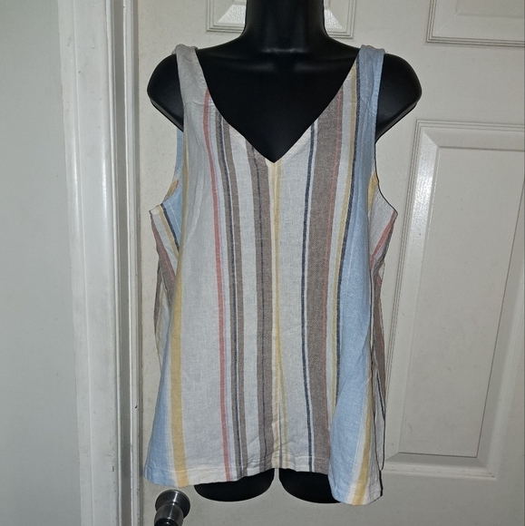 A-1 Time and tru striped Tank top size small - Picture 1 of 3